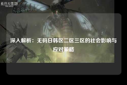 深入解析：无码日韩区二区三区的社会影响与应对策略