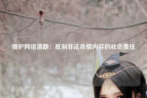 维护网络清朗：抵制非法色情内容的社会责任